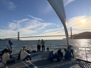 Met de catamaran naar de Golden Gate Bridge
