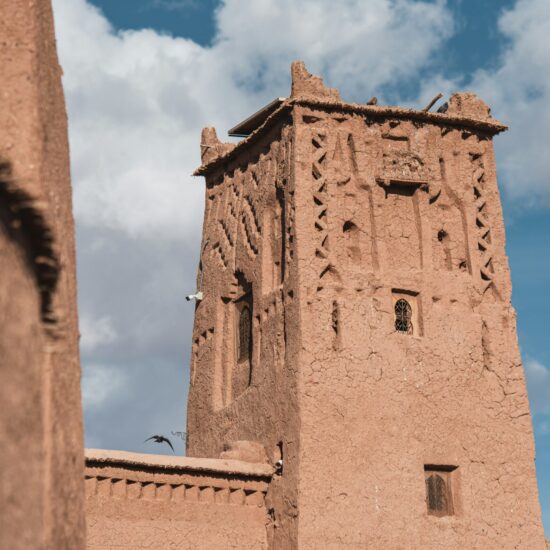 Lemen toren van de ksar Aït Ben Haddou