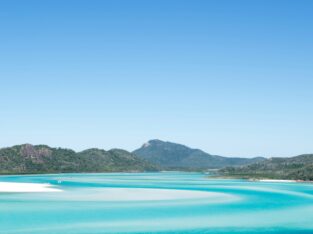 Turquoise water bij Whitehaven Beach